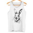ウッドランド バニー コテージコア 花 春 素朴なイースター タンクトップ