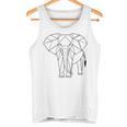 エレファントtシャツ、幾何学象クッション象 タンクトップ