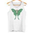 オオミズアオ ルナモス 薄い 緑色 黄緑色 蛾 Luna Moth レトロ 虫 昆虫 イラスト かっこいい おしゃれ タンクトップ