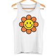 オレンジ イエロー ハッピー スマイル スマイル フェイス デイジー フラワーガール タンクトップ