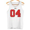 カレッジ 04 ナンバー スタイル ヴィンテージ イタリア国旗 タンクトップ