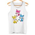 カワイイ・パンセクシュアル・プライド・フォックス 長袖tシャツ タンクトップ