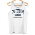 カンタベリー ニューハンプシャー州 ニューハンプシャービンテージアスレチックスポーツデザイン タンクトップ