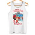 キッズ 消防署の消防車 小さな消防士ベンジャミン タンクトップ