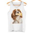 キャバリア・キング・チャールズ・スパニエル・チーズ・ドッグキャバリアー 長袖tシャツ タンクトップ