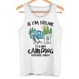 キャンプ 楽しい キャンピング 面白い キャンプファイヤー キャンピングカー 旅 タンクトップ