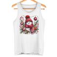 クリスマスの雪だるま タンクトップ