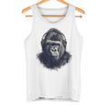 ゴリラ 描画 動物 イラスト 抽象画 アート ゴリラ タンクトップ