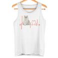 ゴールデンチンチラ ペルシャ猫 ハートビート Ekg I Love My Cats タンクトップ