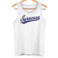 シラキュース ニューヨーク バーシティ スクリプト クラシック スポーツ ジャージスタイル タンクトップ