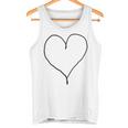 シンプル ハート タンクトップ