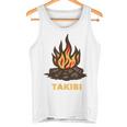 タキビ Takibi 焚き火 たきび キャンプ イラスト かわいい おもしろ キャンプグッズ タンクトップ