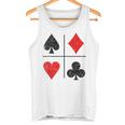 ダイヤモンド スペード ハーツ クラブ トランプスーツ ポーカー タンクトップ