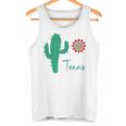 テキサス キュート 気まぐれなサボテン 南西部の太陽 砂漠 バケーション タンクトップ
