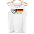 ドイツ 国旗 ドイツ カントリーコード Gerスポーツゲーム アスリート タンクトップ