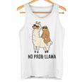 ナマケモノ乗り ラマ ノープルーラマ ラマ タンクトップ