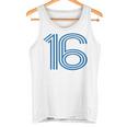 ナンバー16シャツ レトロユニフォーム ヨーロッパスタイル バックプリントジャージ タンクトップ