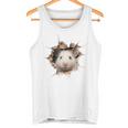 ハムスター アニマルプリント グラフィック ポートレート 顔 ハムスター タンクトップ