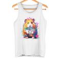 ハムスター 動物 カラフル モチーフ 抽象 アート 絵画 ハムスター タンクトップ