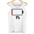 バッテリー1 1残り バッテリー切れtシャツバッテリー低 タンクトップ