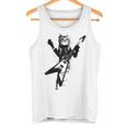 フライングvギターで遊ぶ猫 タンクトップ
