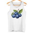ブルーベリー愛好家のためのブルーベリーデザイン タンクトップ