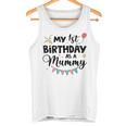 ママとしての私の1歳の誕生日パーティーイヤーを祝うママ タンクトップ