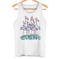 メリークリスマス フラミンゴスクワッド トロピカルスタイル 長袖tシャツ タンクトップ