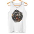 モンキー ゴリラ シルバーバック アニマル スプラッシュ グラフィティ アート タンクトップ