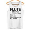 ユーモラスなフルート 愛好家 ステートメント皮肉なフルート 面白い タンクトップ