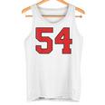 ラッキーナンバー54 クラシックカレッジアメリカン代表チームのファンプレイヤー タンクトップ