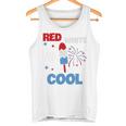 レッド ホワイト クールなアメリカ国旗 アイスキャンディー 面白い 7月4日 長袖tシャツ タンクトップ