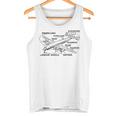 レトロな飛行機の図-ヴィンテージ旅客機の飛行履歴 タンクトップ