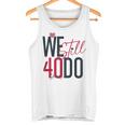 ロマンティックな結婚40周年 Wetill Do 40年 タンクトップ