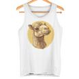 ヴィンテージラクダのイラスト 長袖tシャツ タンクトップ