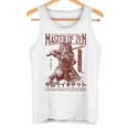 侍 猫戦士 浮世 オタク ストリートウェア 猫 サムライ タンクトップ