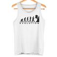 山愛好家 山登り好きにお勧めの面白い進化論 登山家のオシャレなイラスト タンクトップ