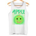 日本 りんご 青りんご かわいい 笑顔 タンクトップ