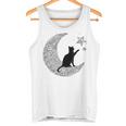 曼荼羅猫tシャツ レディース メンズ ユース 月と星 タンクトップ