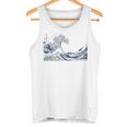 有名ヴィンテージアート グレートウェーブ 葛飾北斎 おしゃれ タンクトップ