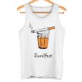 朝食タバコとウイスキー、面白いtシャツギフト。 タンクトップ