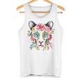 水彩ファンタジー風プーマの花 タンクトップ