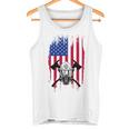 消防士 アメリカ国旗 7月4日 男性 お父さん 消防士 長袖tシャツ タンクトップ