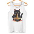 猫 ラーメン グラフィック 日本語 カワイイ アニメ 面白い ラーメン 猫 長袖tシャツ タンクトップ