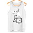 猫ねこネコ和太鼓お祭り タンクトップ
