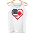 米国 アメリカ 日本 ハートフラッグ 二重国籍。 タンクトップ