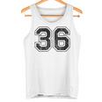 背中に36番。 タンクトップ