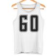 背番号 60 チーム短大スポーツ背番号付きユニフォーム タンクトップ