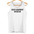 重機オペレーター キャリア 新 プロフェッショナル モダン タンクトップ