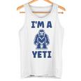 野獣のイエティ 忌まわしい雪だるまのユーモア 私はイエティが大好き I'm A Yeti タンクトップ
